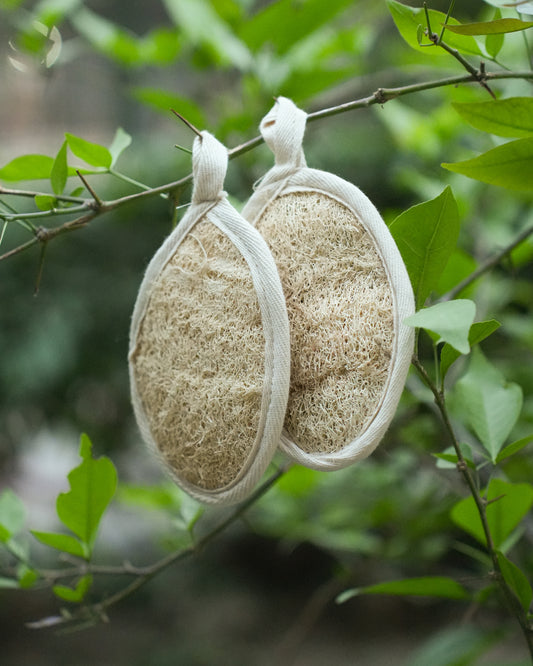 VibinVriksh EcoScrub – Natural Shower Loofah Bath Sponge