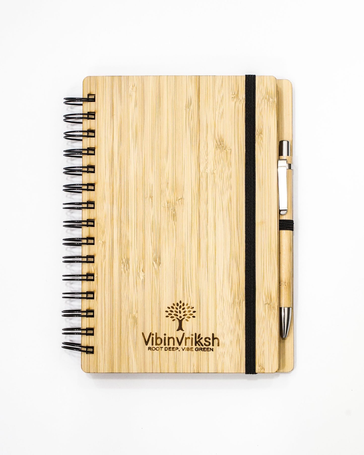 VibinVriksh Bamboo Diary + Pen
