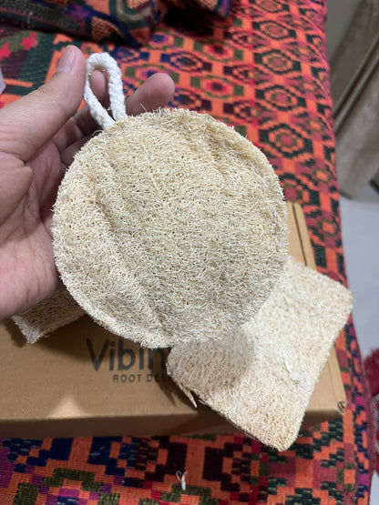 VibinVriksh EcoScrub – Natural Loofah (Pack of 3)