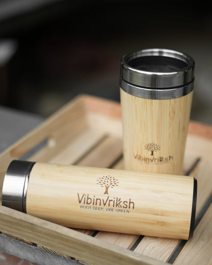 VibinVriksh EcoSip – Bamboo Tumbler