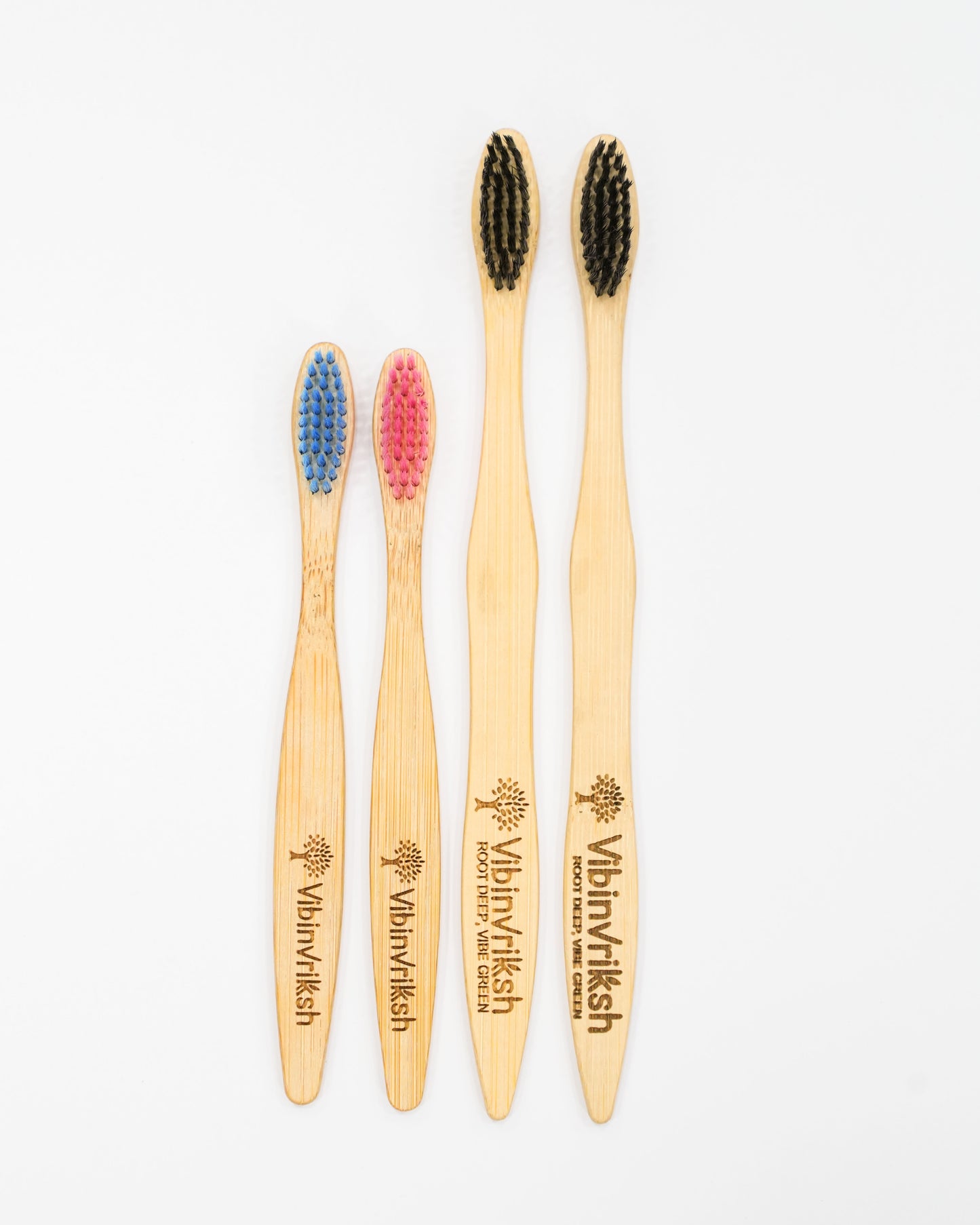 VibinVriksh Earth Brush – Bamboo Toothbrush with Charcoal-Infused Bristles