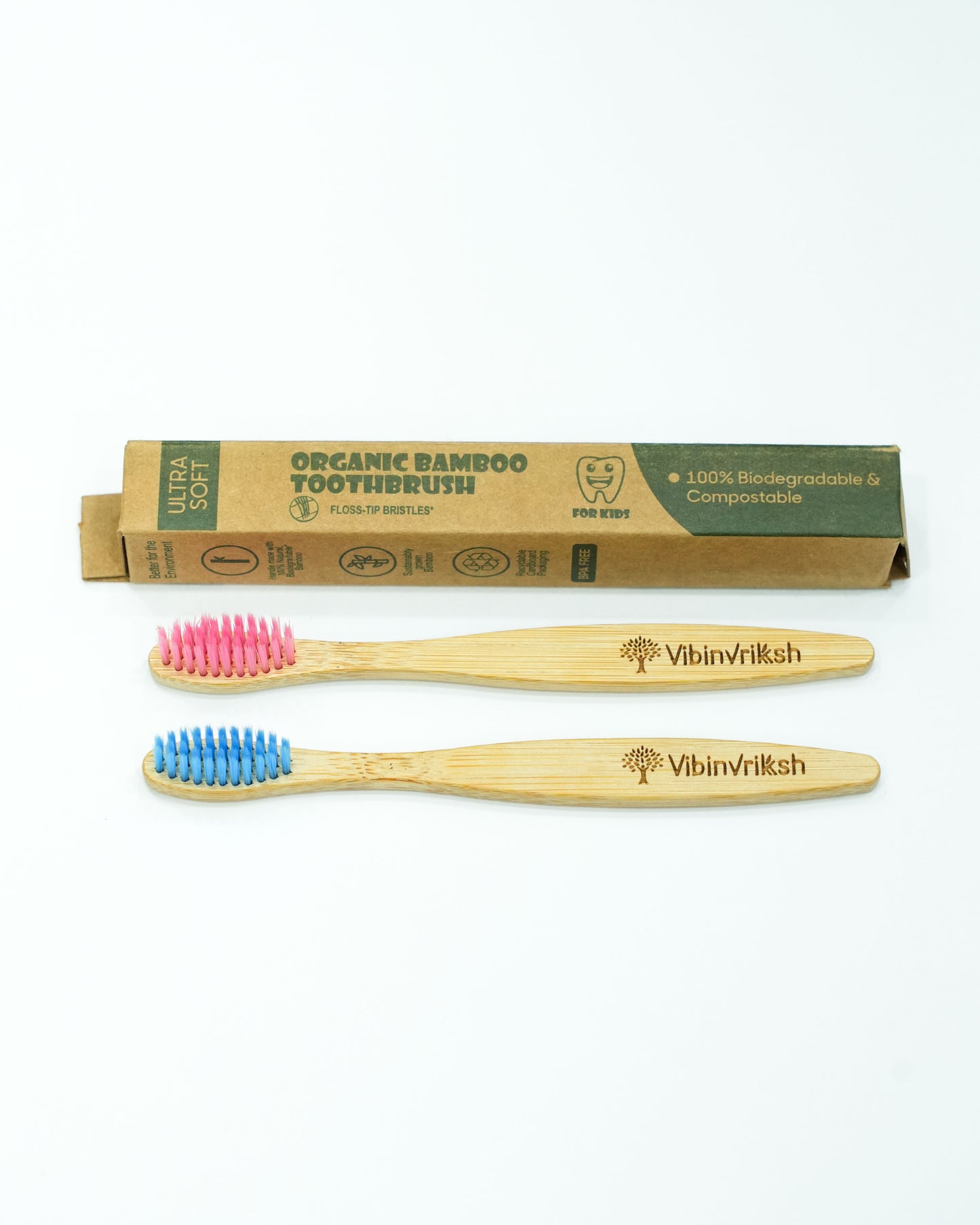 VibinVriksh Earth Brush – Bamboo Toothbrush with Charcoal-Infused Bristles