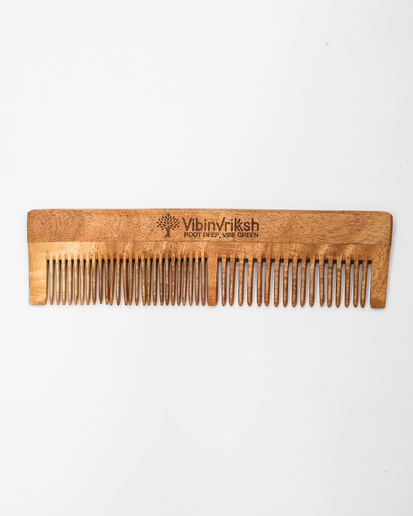VibinVriksh EcoComb – Neem Wood Hair Comb