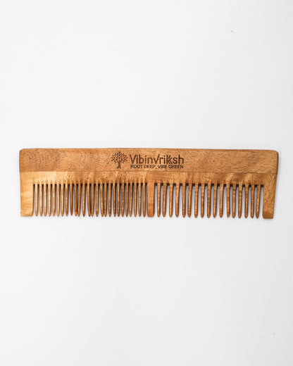 VibinVriksh EcoComb – Neem Wood Hair Comb