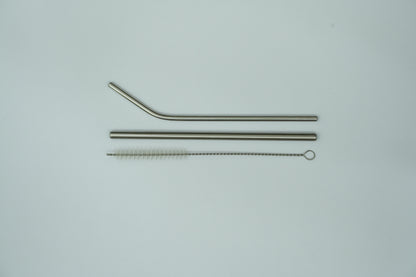 VibinVriksh EcoSip – Stainless Steel Straws Pack of 4 with 1 Straw Cleaner
