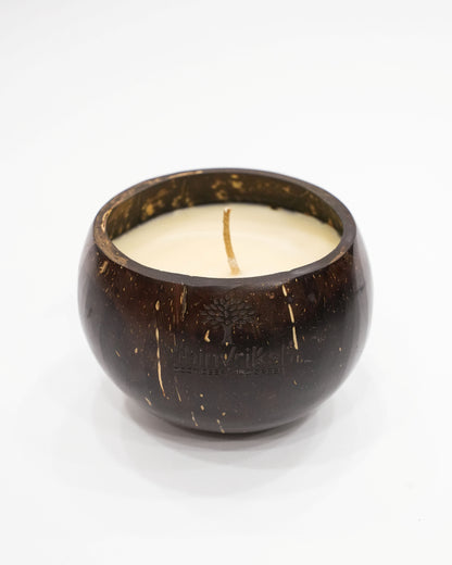 🌿Handcrafted Coconut Shell Candle – Eco-Friendly | Aromatherapy Soy Wax
