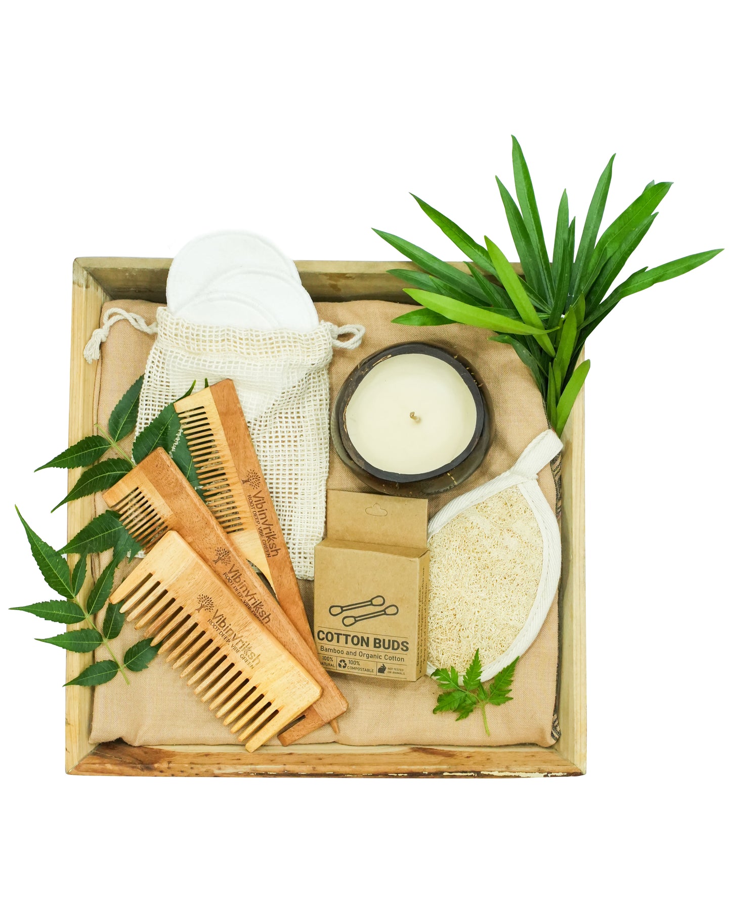 VibinVriksh EcoWipe – Bamboo Facial Makeup Remover Wipes