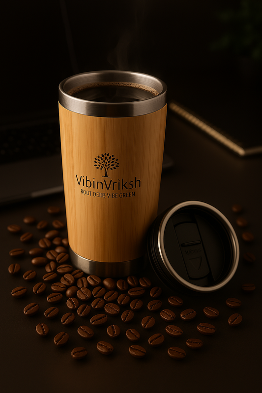 VibinVriksh EcoSip – Bamboo Tumbler